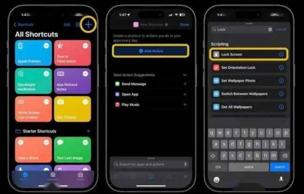 西湖苹果14锁屏维修店分享iPhone14升级iOS16.4后如何创建锁屏快捷方式 