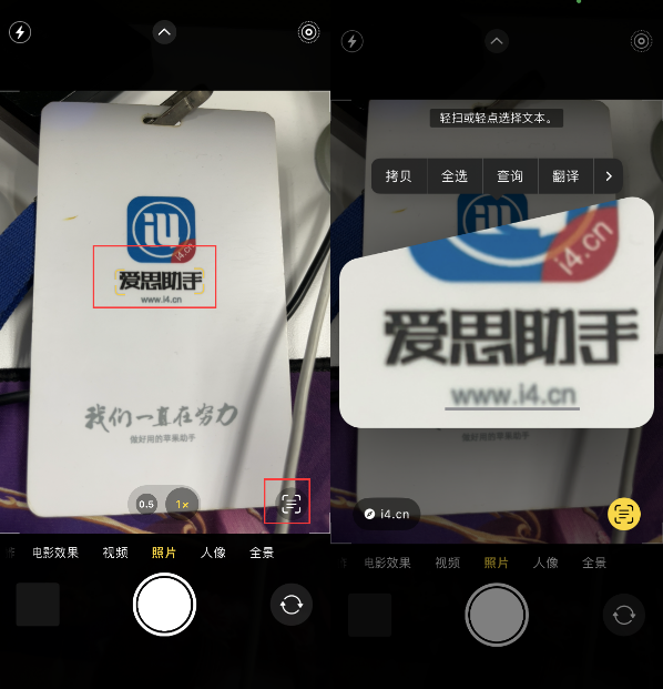 西湖苹果手机维修分享升级iOS 16后如何通过相机翻译文本 