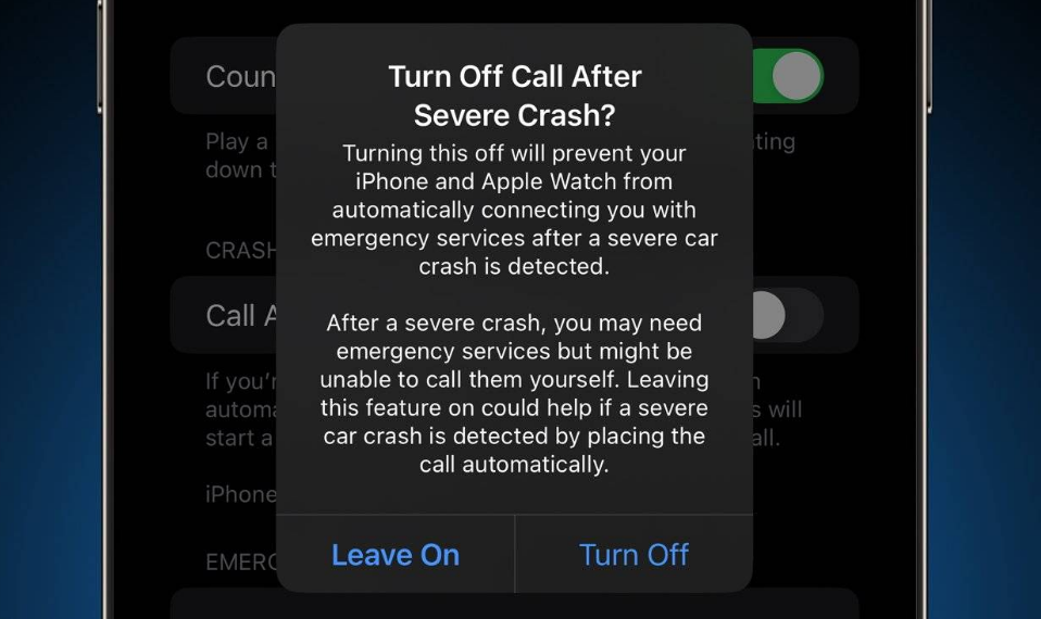 西湖苹果14维修分享 iPhone 14 和 Apple Watch 上关闭崩溃检测 