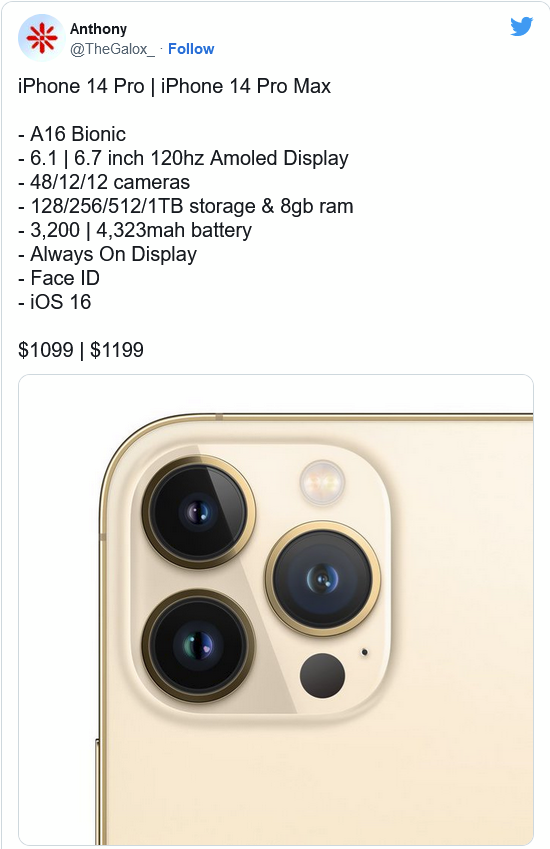 西湖苹果14维修分享iPhone 14全系涨价 
