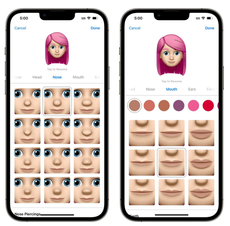 西湖苹果手机维修分享​iOS 16中的拟我表情有了哪些变化和升级 
