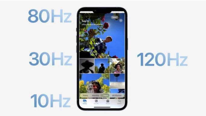 西湖苹果14维修分享iPhone 14有高刷吗 